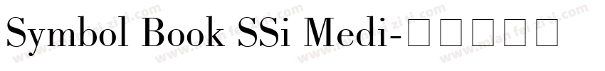 Symbol Book SSi Medi字体转换